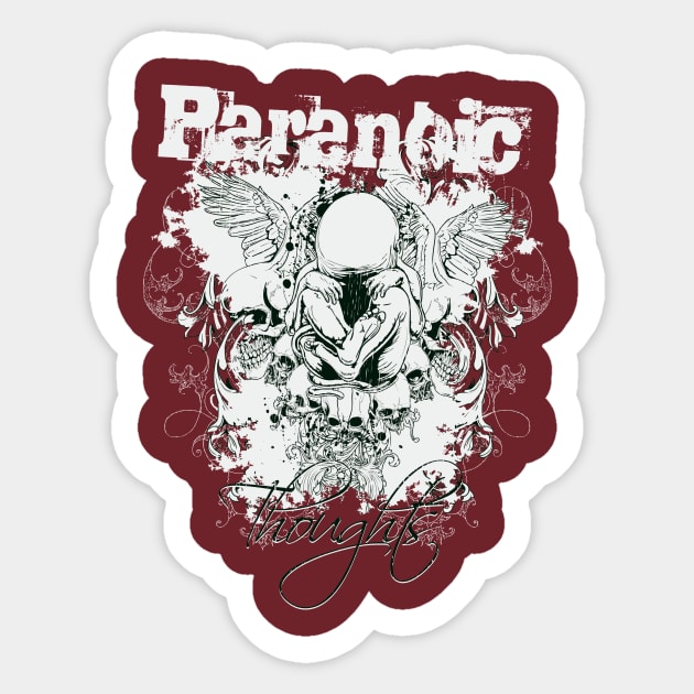 Paranoic Thoughts Sticker by T-Culture